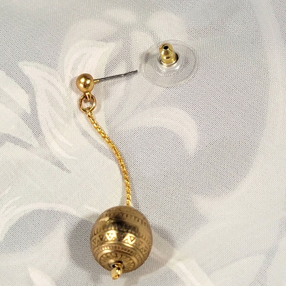 Necklace and earring set double strand  90s - Picture 9 of 9